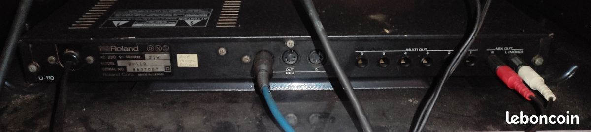 ROLAND U110 synthétiseur multitimbral expandeur module générateur de SONS PCM SYNTHE (image 3)