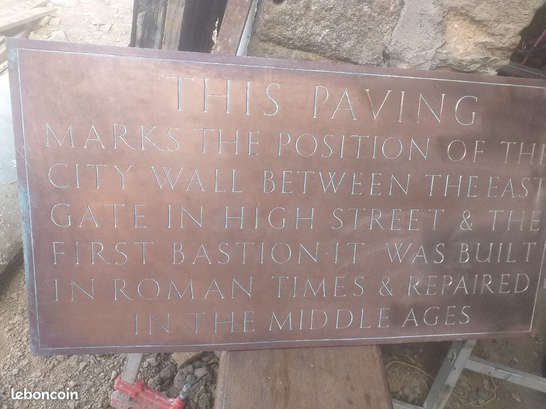 Plaque en cuivre anglaise (image 2)