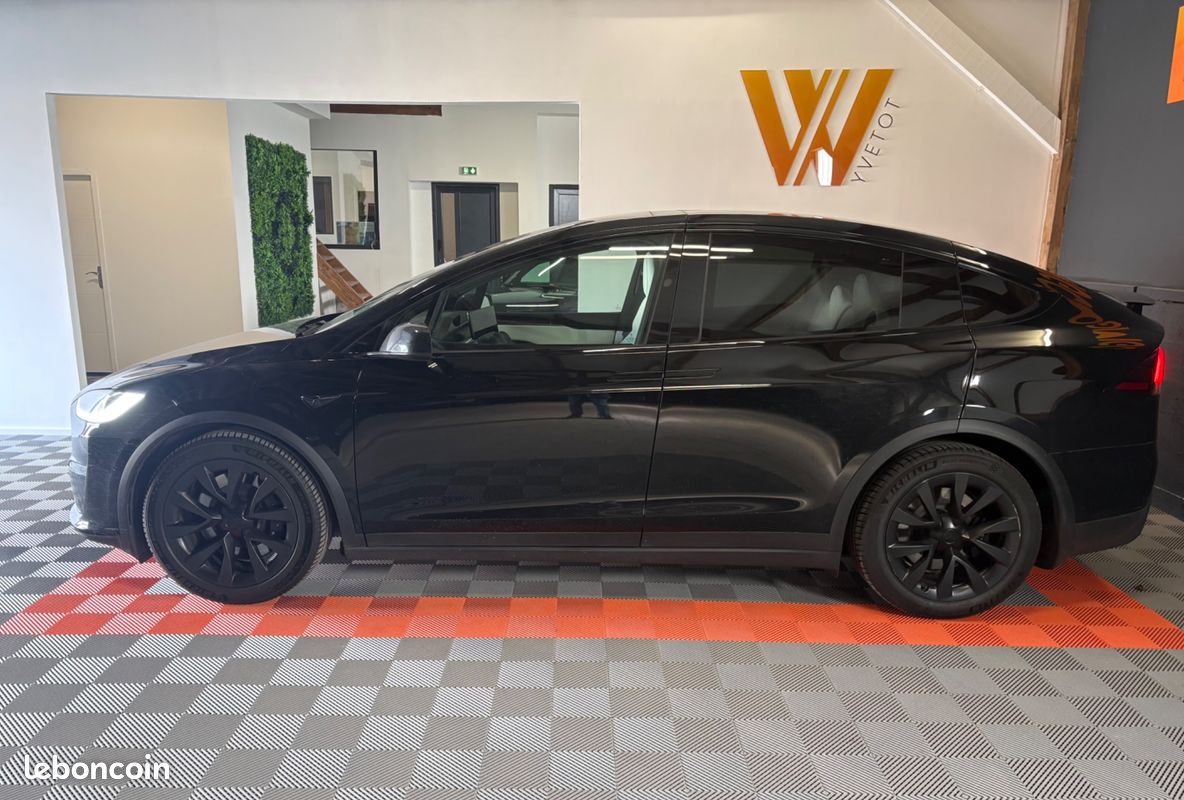 TESLA MODEL-X 100D ELECTRIC 685ch 296PPM 100KWH PALLADIUM 4WD DUAL-MOTOR BVA / VOLANT YOKE - FSD NIVEAU 4 (image 2)