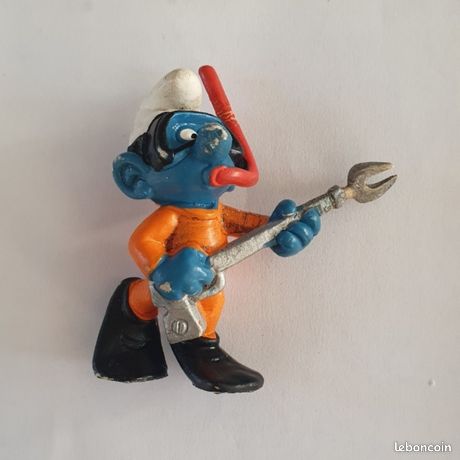 Figurine Schtroumpf Plongeoir 40243 – Piscine Plongeur – Schleich 1982 – Rare