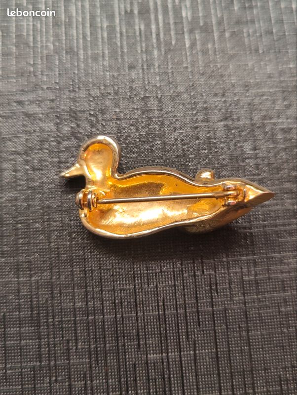 Broche Vintage émaillée Canards - Magnifique Pièce De Créateur - Occasion