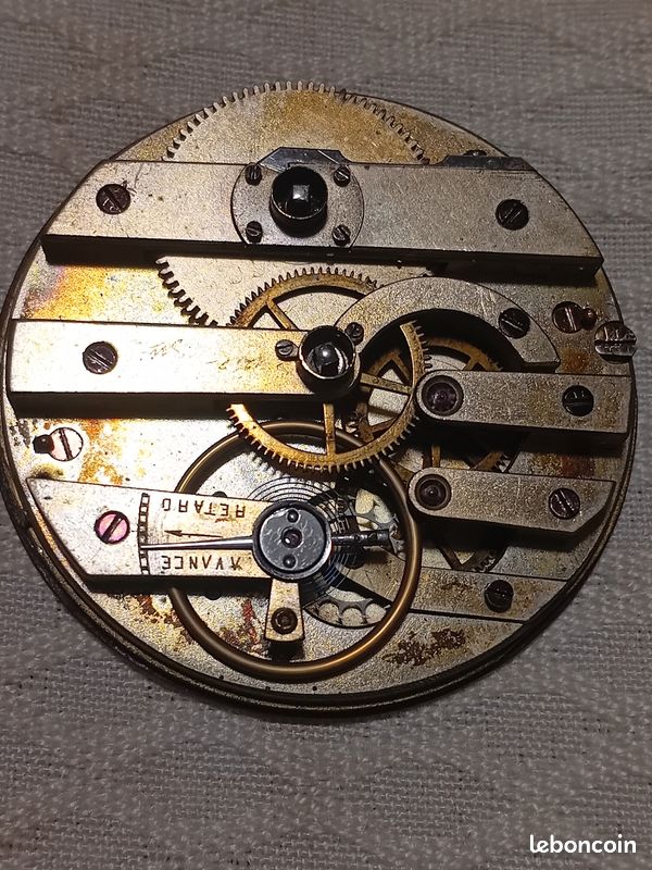 Ancien Mouvement De Montre Gousset Mécanique Remontage à Clés - Très Bon état - France