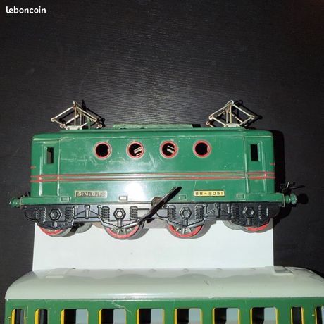 Locomotive Hornby BB 8051 Avec Wagons - Réseau O - Vintage 1950