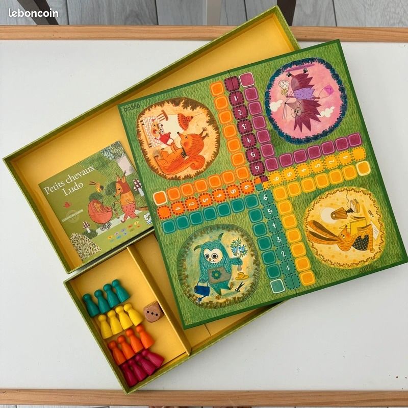 Eu Petits Chevaux Ludo - DJECO 🦊 Classic by Djeco (image 2)