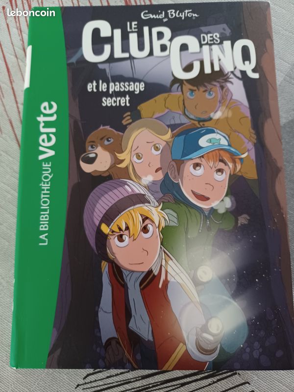 Lot 5 tomes (1 à 5) le club des cinq bibliothèque verte 8-12 ans (image 3)