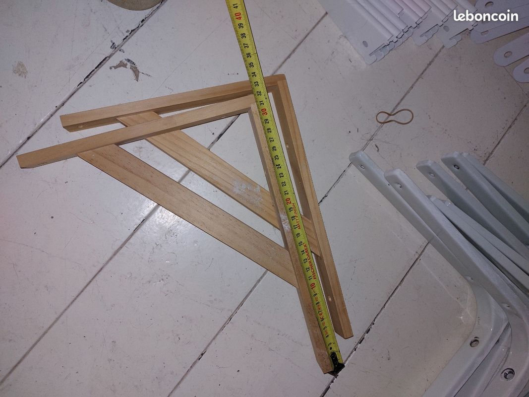 2 équerres bois 25cm x 32cm (image 2)
