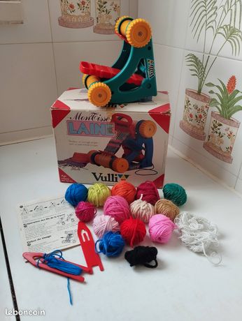 Ancien Jeu Noris 'Métier à Tisser La Laine' - Vintage, En Bois, Fabriqué En France