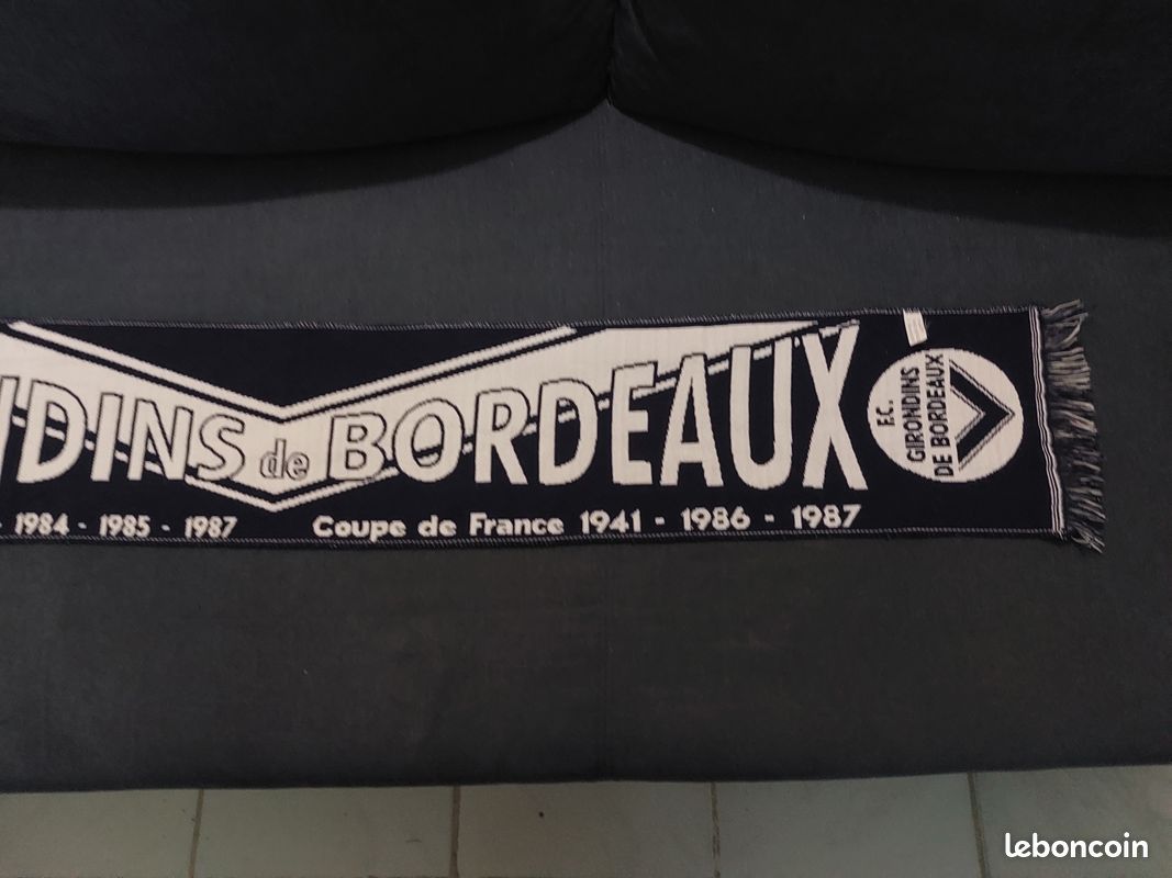 Echarpe Girondins de Bordeaux Adidas vintage football scarf soccer