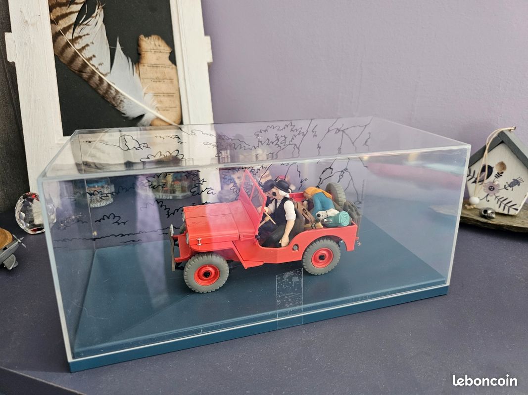 Miniature Tintin Hachette - La Jeep Rouge, Échelle 1/24 - Collection