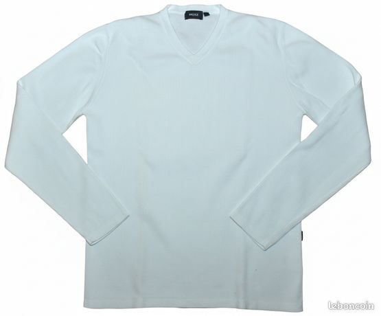 Pull MEXX Blanc Taille S - 100% Coton, Neuf Sans Étiquettes, Coupe Regular - Pull Basique Femme