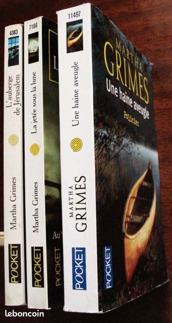 Lot 3 romans MARTHA GRIMES Pocket Policier (image 3)