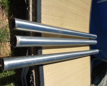 3 tubes rond inox brossé de grande qualité ( inox 316 ) en 60mm Diamètre  extérieur - Équipement auto