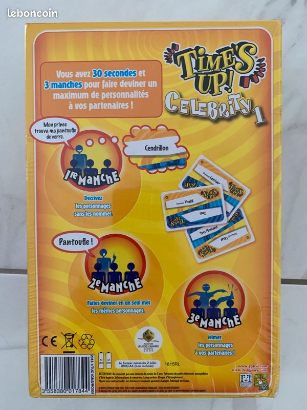 Asmodee time's up smodee time's up Celebrity 1 Jeu de société (image 2)