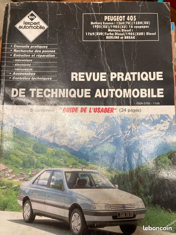 Revue technique carrosserie Peugeot 405 break - Équipement auto