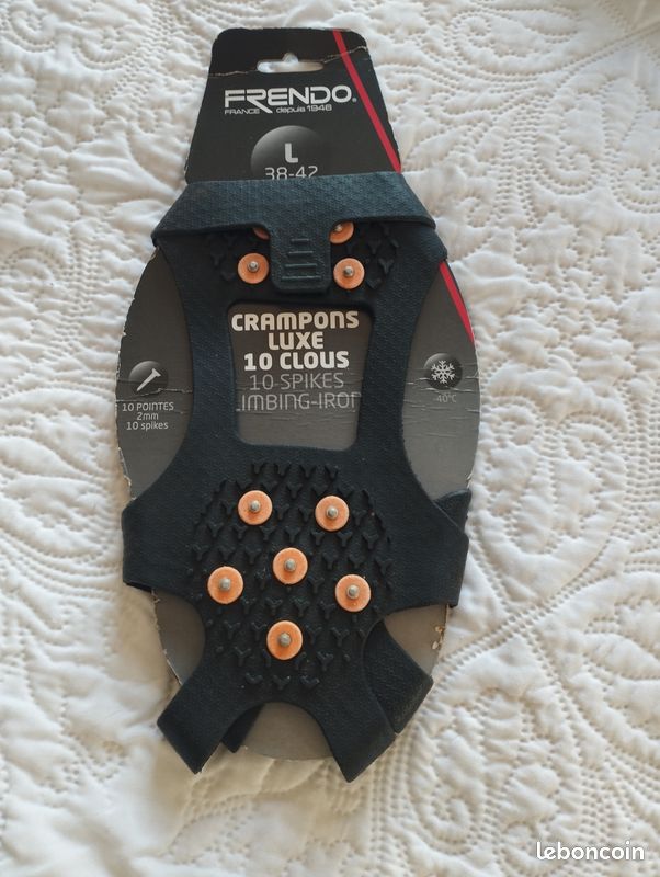Crampons a clous antiglisse pointure 38 à 42 taille L neige ou verglas TBE (image 5)