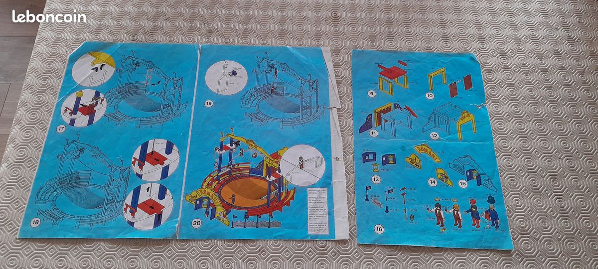 PLAYMOBIL 3720 CIRQUE ROMANI BOITE 1991 vintage