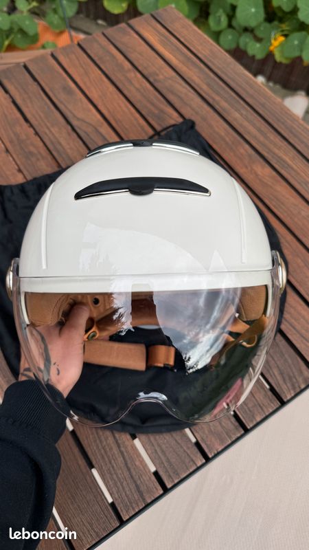 Visière Casque Velo Blanc Femme E-BIKE II BLANC BRILLANT EXKLUSIV