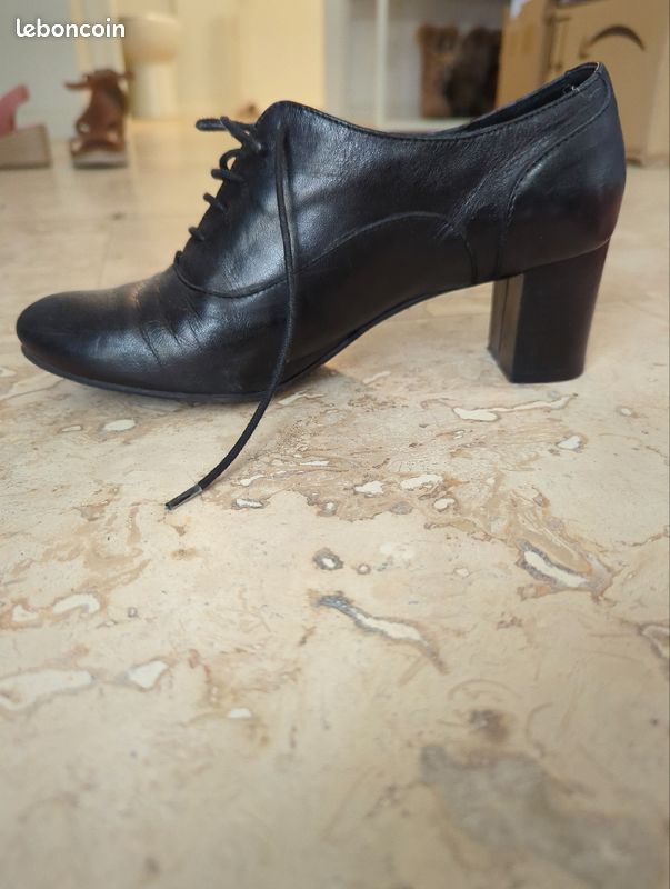 Chaussure Femme Richelieu Ã Talon Femme Derbies Richelieus Femme