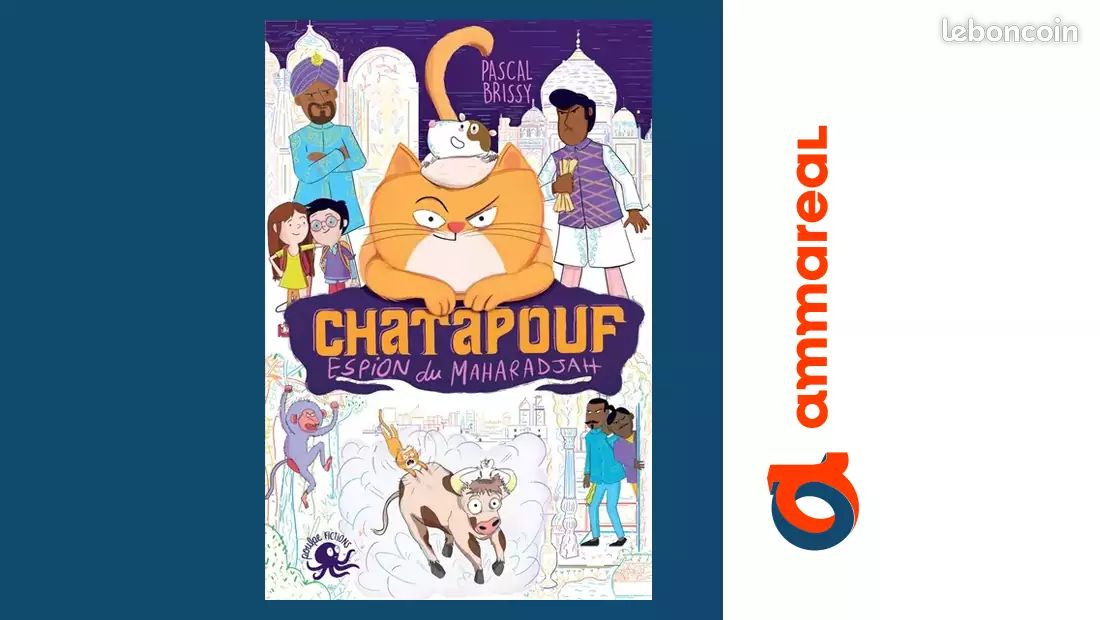 Chatapouf, espion du Maharadjah - Lecture roman jeunesse humour- Dès 8 ans - Pascal Brissy (image 1)