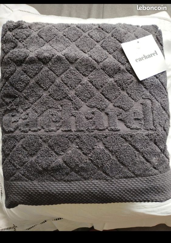Maxi drap de bain Cacharel, gris anthracite (image 1)