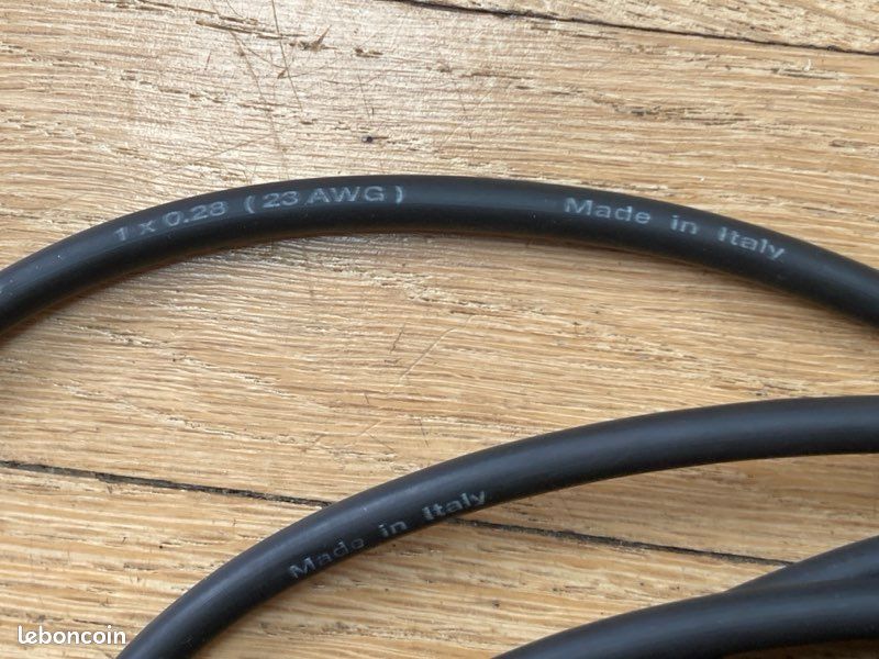Câble double jack 6,35mm coaxial Mono 6 MÈTRES (image 3)