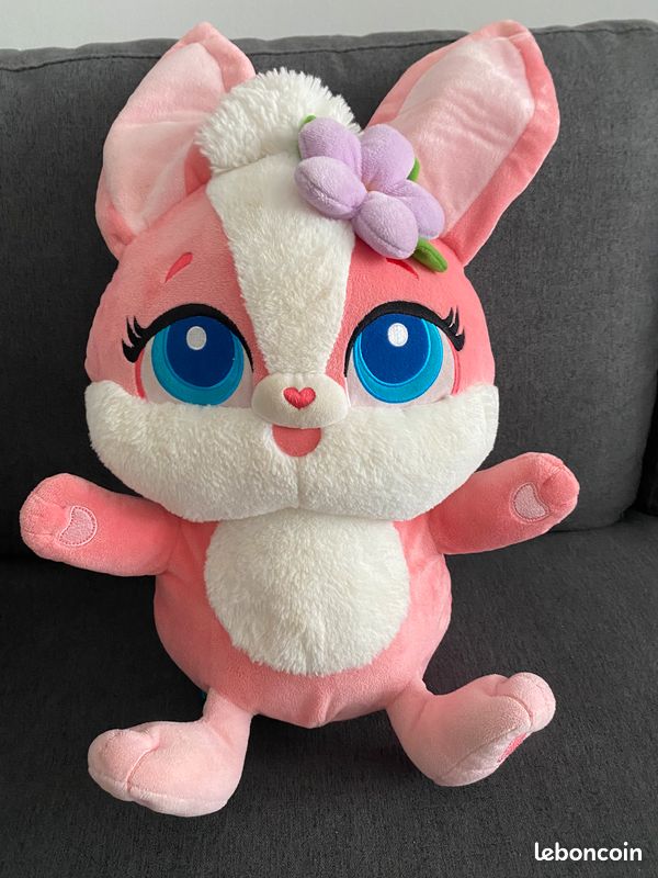 Peluche lapin rose (image 1)