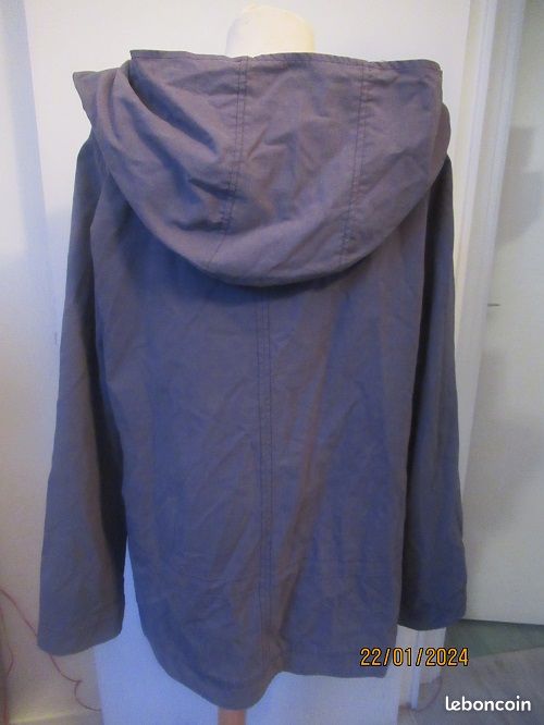Manteau doublé femme "tipster "40 bleu ardoise très bon état (image 4)