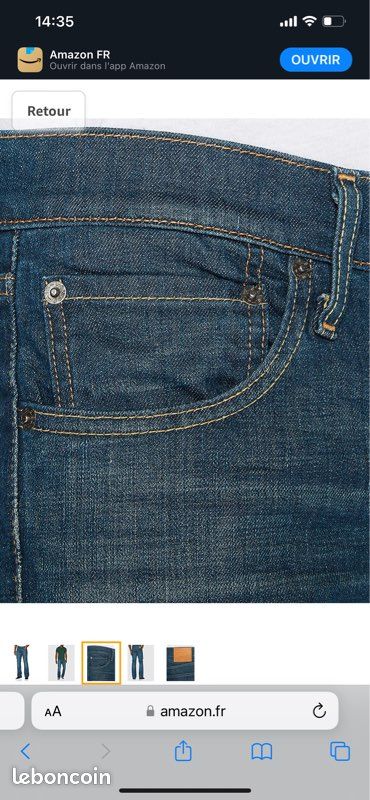 Jeans fille ou femme neuf taille 36/38 neuf (image 1)