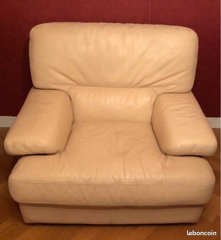 Fauteuils club cuir (x2) (image 1)