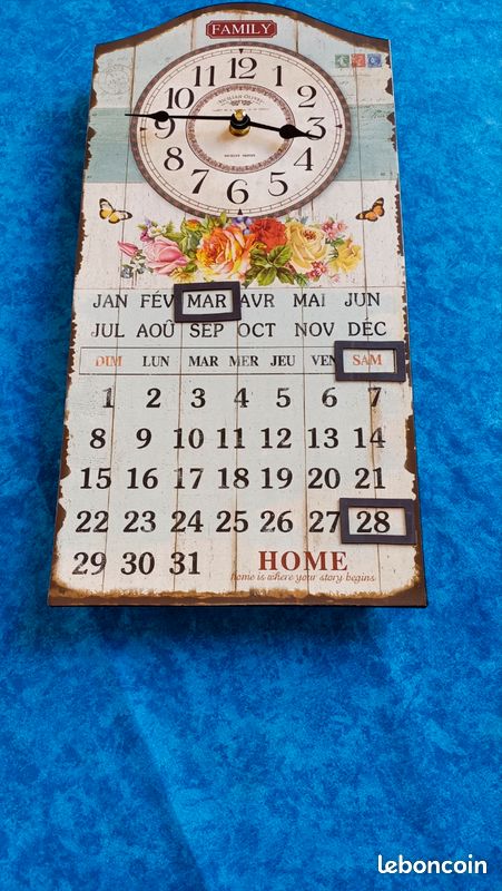 Horloge calendrier (image 1)