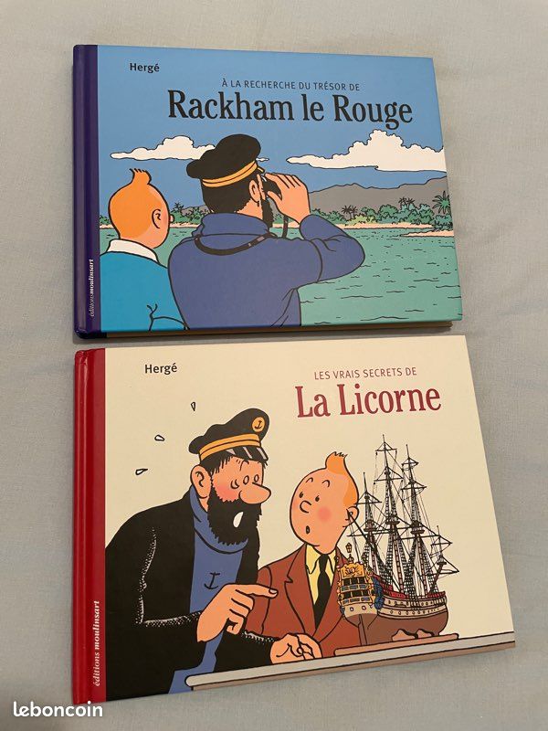 Lot : tintin, les secrets de la licorne et le trésor du Rackham le Rouge (image 1)