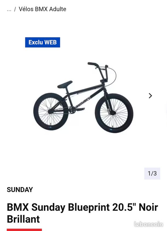 BMX Sunday Blueprint 20.5" Full Black 420 (image 7)