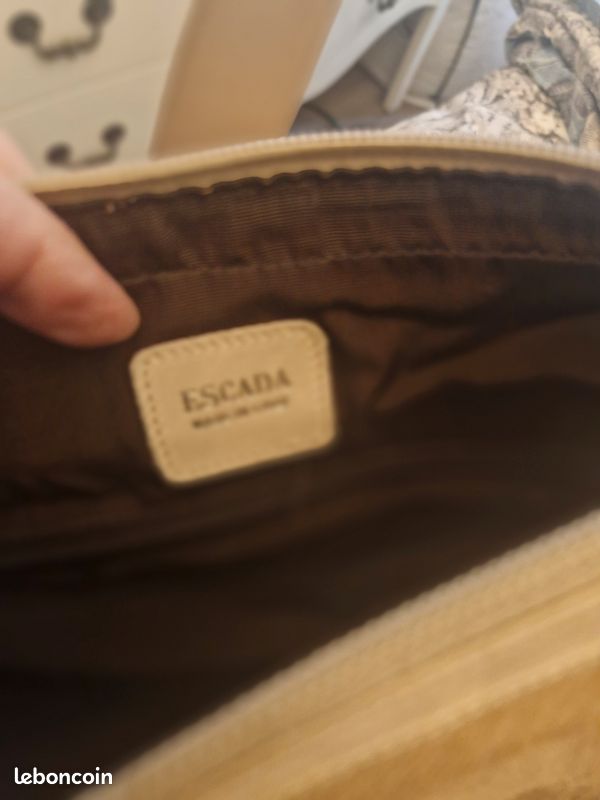 Sac vintage en poulain Escada (image 2)