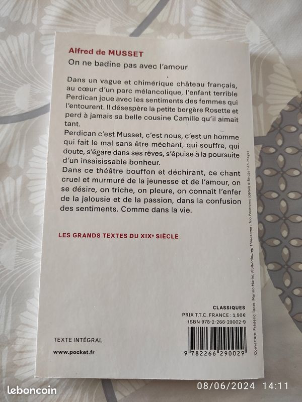 Livre Classique On ne badine pas avec l'amour (image 2)