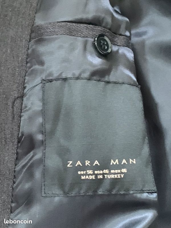 Veste Zara anthracite et noire (image 6)
