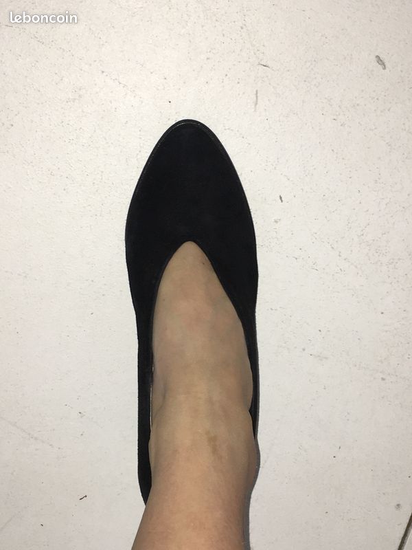 Talons Carré Velour Noir (image 5)