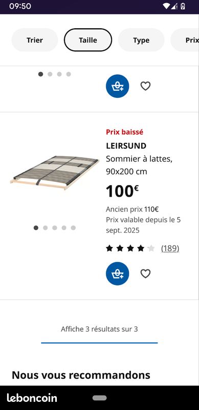 Sommier Ikea (image 1)