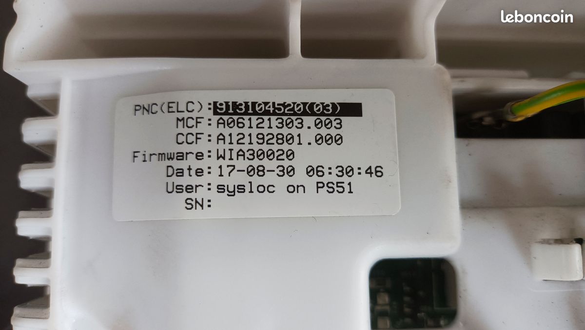 Carte de puissance Lave linge Electrolux EWD1260DDW (image 2)