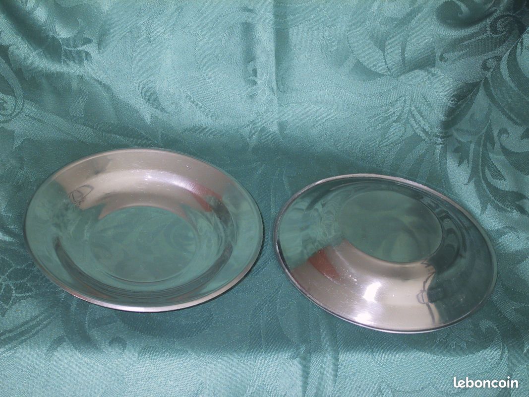 Assiettes Diverses INOX -- Années 80 (image 4)