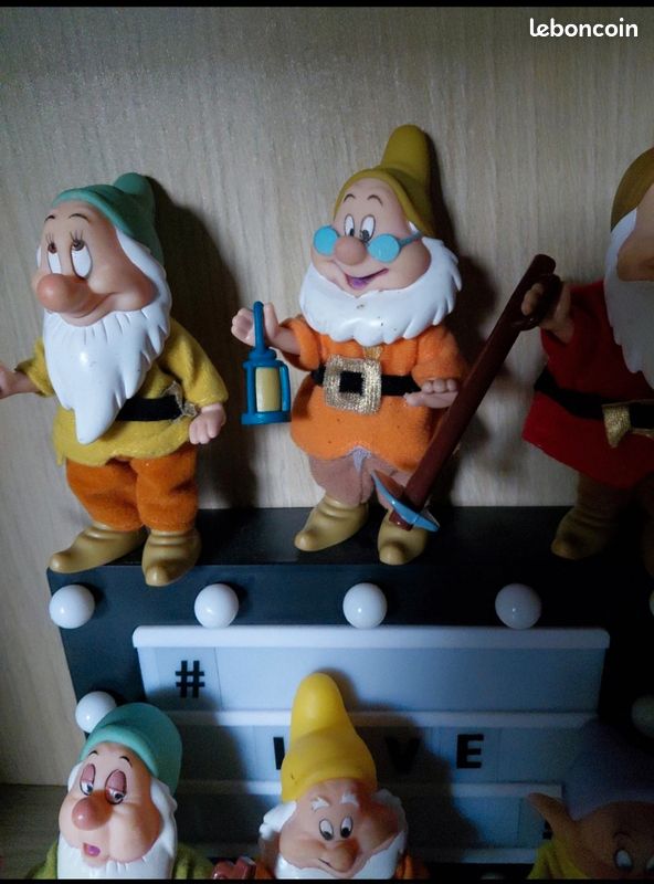 FIGURINE DISNEY VINTAGE Blanche-Neige les 7 Nains 1940 Dopey Céramique