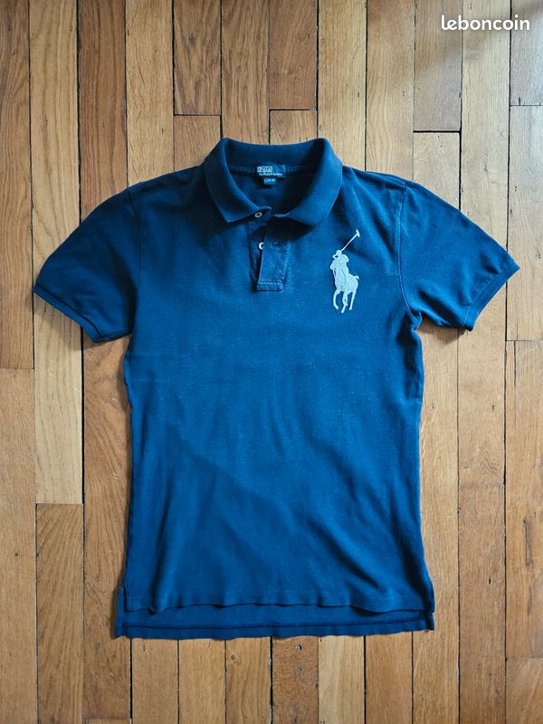 Polo Ralph Lauren bleu marine enfant taille L 14/16 ans Vêtements