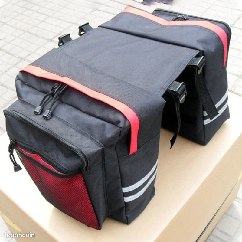 Loyzey 3 en 1 Sacoches Velo Arrière, 70L Multifonction Étanche Sacoche Velo Porte Bagage Arriere avec Couverture Imperméable pour Cyclisme Longue Distance (Vert