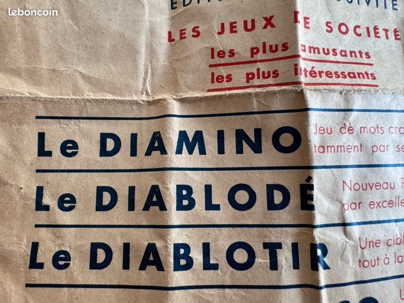 JEU DE MOTS Croisés Ancienne Boîte EUR 19,00 - FR