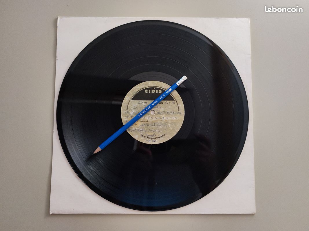 Acetate DEMIS ROUSSOS gravure de travail non définitive ~ Disque 33 tours (12/01/1976) (image 2)