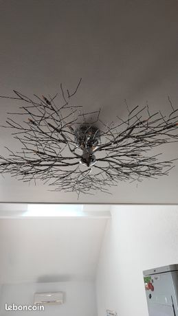 PLAFONNIER LED LAMPE à suspension argentée Lustre Design Lampe de bureau 170413 EUR 34,99 - FR