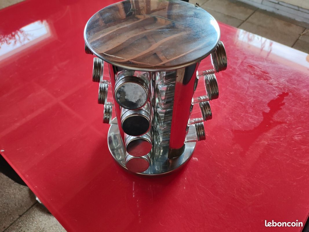 Présentoir à épices rotatif en Inox (image 1)