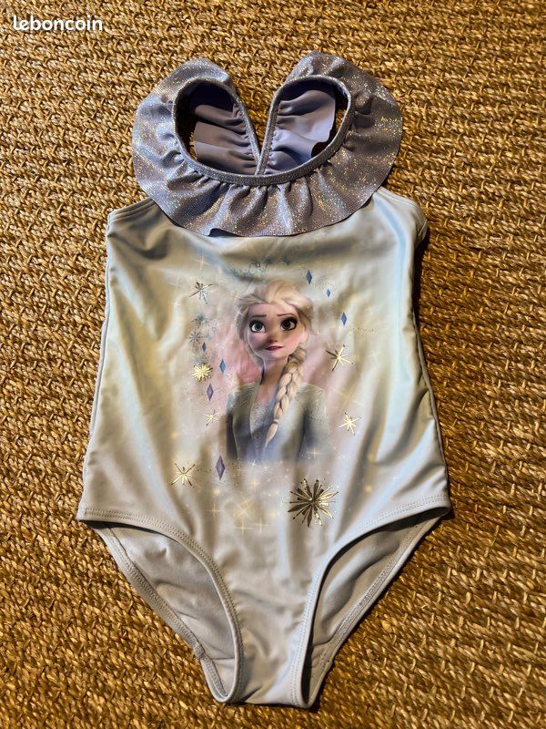 Maillot De Bain 1 Pièce La Reine Des Neiges - Officiel Et Licencié Pour Fille