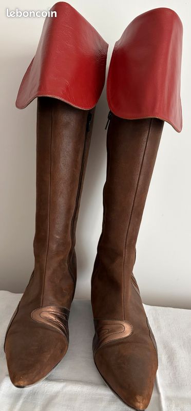 Bottes cuissardes cuir 39 (image 1)