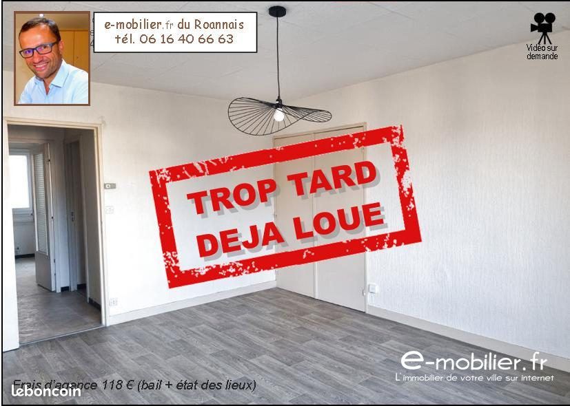 Appartement 2 pièces 44 m² · à Roanne · 44 m² · 420 €/mois