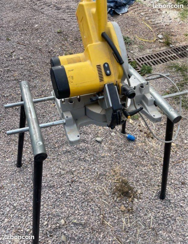 Scie à onglet radiale DeWalt DW707 + Piétement (Support) (image 5)